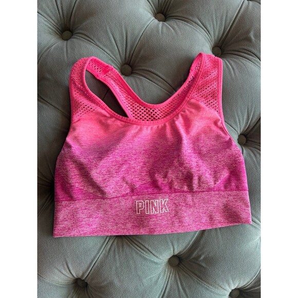Pink Victorias Secret Sport pink ombré Sports Bra size Small S - Picture 1 of 5
